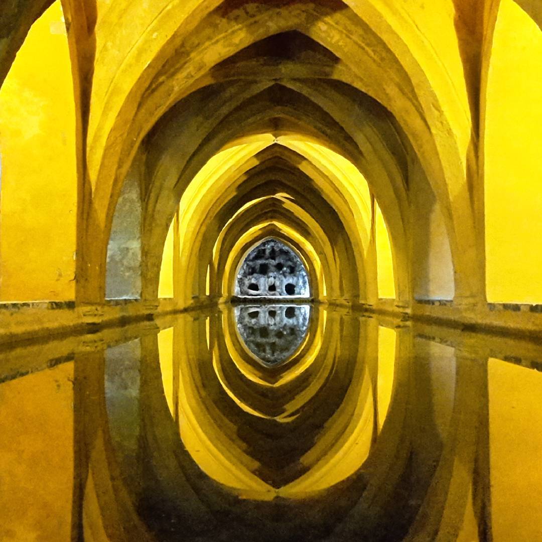 Water reservoir below the Alcazar