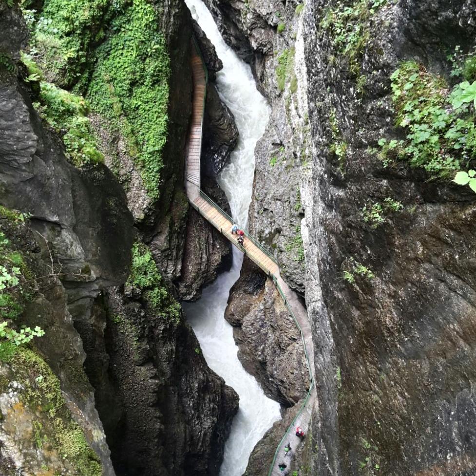 Hiking above the Breitachklamm